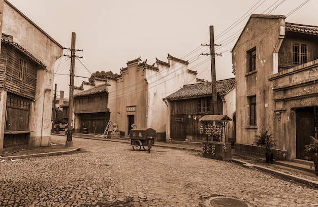 piękny stary widok na miasto