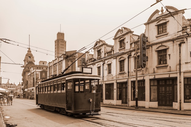 piękny stary widok na miasto