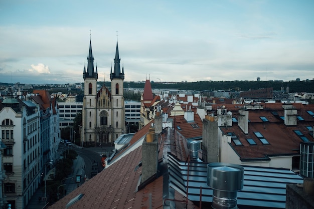 Bezpłatne zdjęcie piękny widok na kościół św antoniego padewskiego w pradze czechy