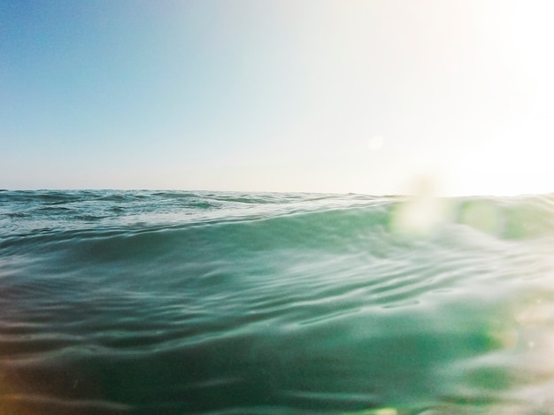 Piękny widok na niebieski ocean