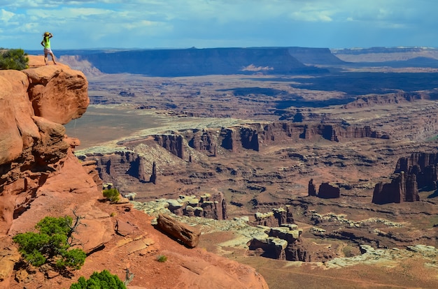 Bezpłatne zdjęcie piękny widok na park narodowy canyonlands w stanie utah, usa