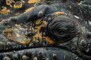 Bezpłatne zdjęcie piękny wieloryb przekraczający ocean