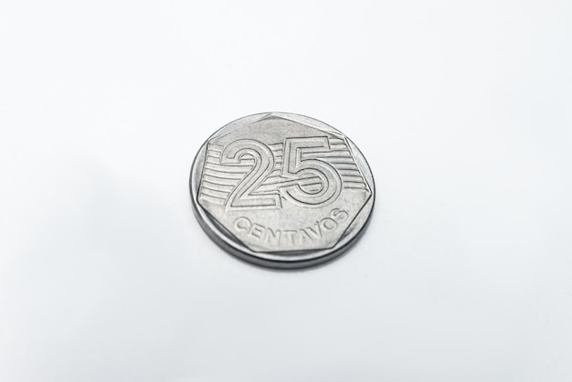 Bezpłatne zdjęcie pieniądze - monety brazylijskie - 25 centavos
