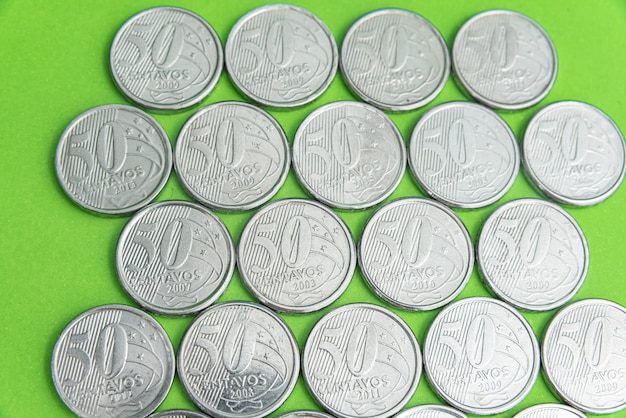 Bezpłatne zdjęcie pieniądze - monety brazylijskie - 50 centavos