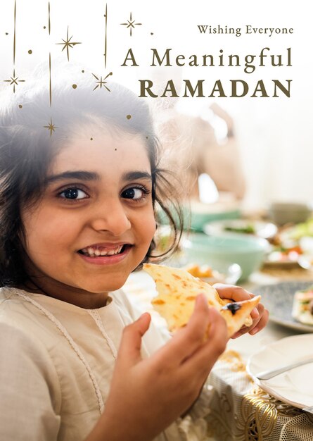 Plakat z życzeniami świętego miesiąca Ramadanu