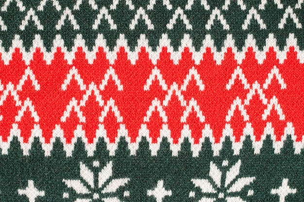 Płaski, brzydki wzór tkaniny świątecznej