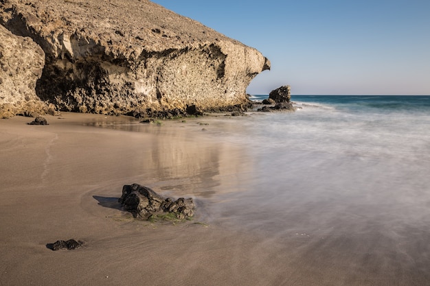 Plaża Media Luna, San Jose, Park Naturalny Cabo de Gata, Hiszpania