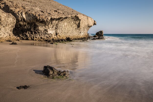 Plaża Media Luna, San Jose, Park Naturalny Cabo de Gata, Hiszpania