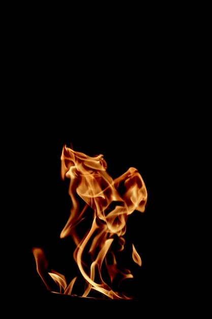 Płomień płonącego ognia