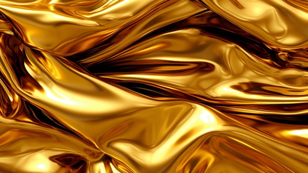 Płynąca błyszcząca złota tekstura