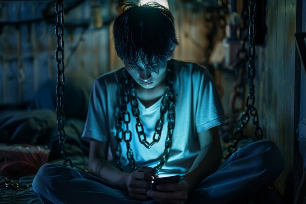 Pojęcie osoby cierpiącej na chorobę cybernetyczną i uzależnienie od technologii