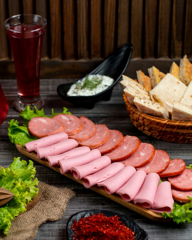 Bezpłatny plik Zdjęcie półmisek salami z pepperoni i salami
