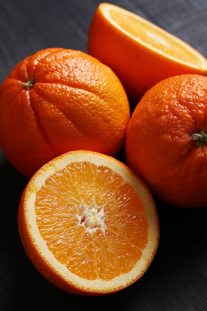 Bezpłatne zdjęcie pomarańczowe połówki