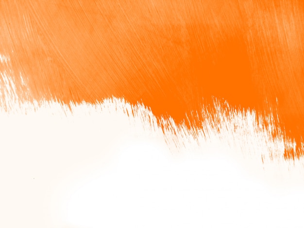 Bezpłatne zdjęcie pomarańczowy akwarela pędzla obrysu tło