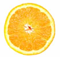 Bezpłatne zdjęcie pomarańczowy na białym na białym