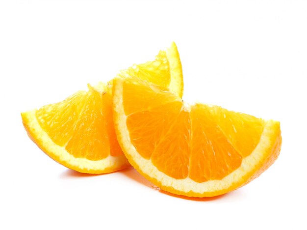 Pomarańczowy na białym tle