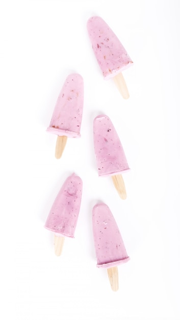 Bezpłatne zdjęcie popsicles jogurtowe