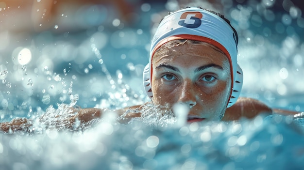 Bezpłatne zdjęcie portrait of woman competing in the olympic games championship