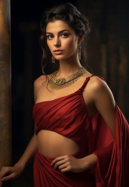 Portret kobiety ze starożytnego imperium rzymskiego