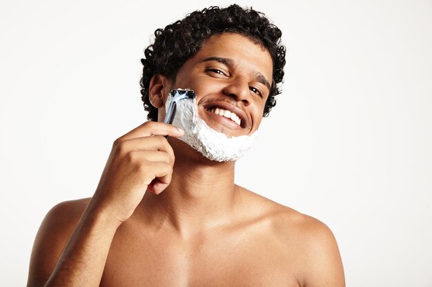 Portret mężczyzny do golenia