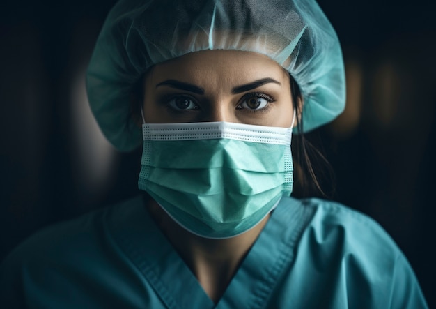 Portret pielęgniarki w szpitalu