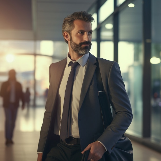 Portret profesjonalnego i eleganckiego biznesmena