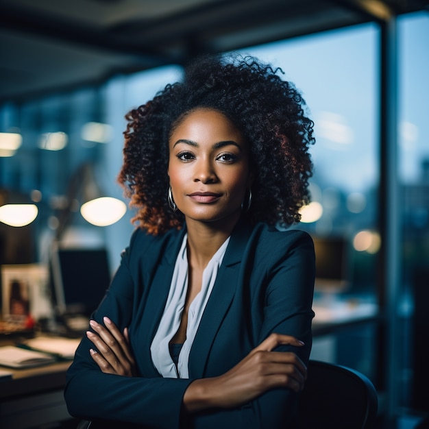 Portret profesjonalnej i eleganckiej bizneswoman