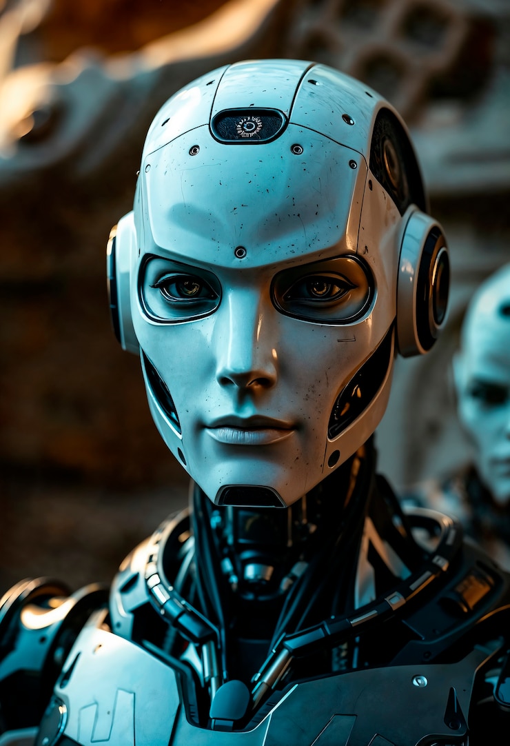 Bezpłatny plik Zdjęcie portret robota scifi