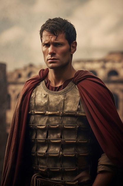 Portret Starożytnego Rzymczyka