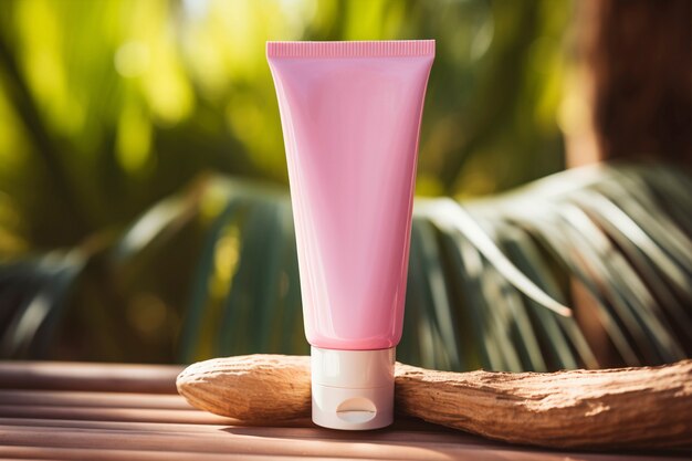 Produkt kosmetyczny i kosmetyczny o miękkich różowych odcieniach