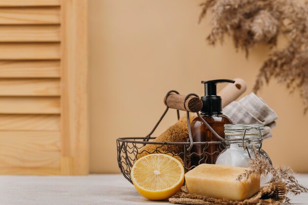 Produkty relaksacyjne w pomieszczeniach, widok z przodu