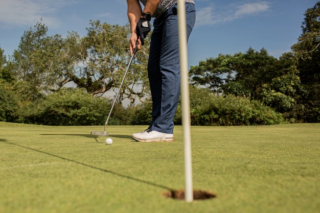 Profesjonalny golfista. Bali. Indonezja.