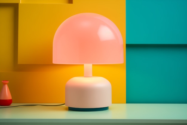 Projekt lampy w stylu sztuki cyfrowej