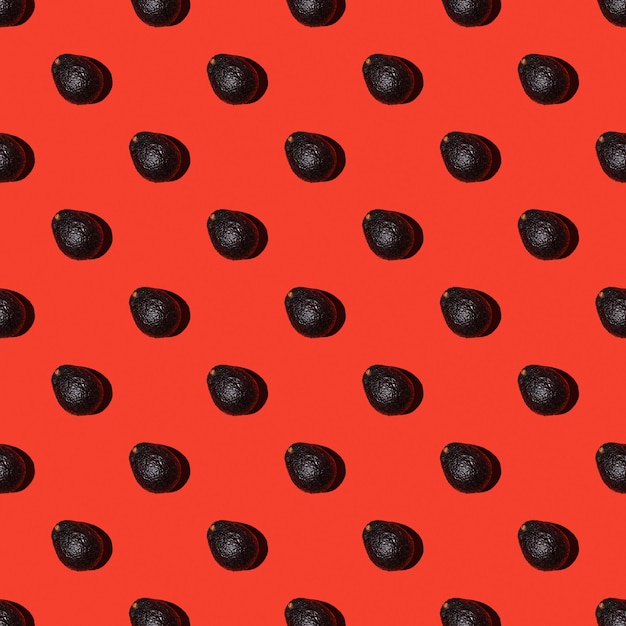 Projekt pop-artu kreatywne letnie jedzenie koncepcja awokado haas Płaski leżał transparent lub niekończący się wzór Dojrzałe składniki awokado haas dla guacamole minimalistyczny styl płaski