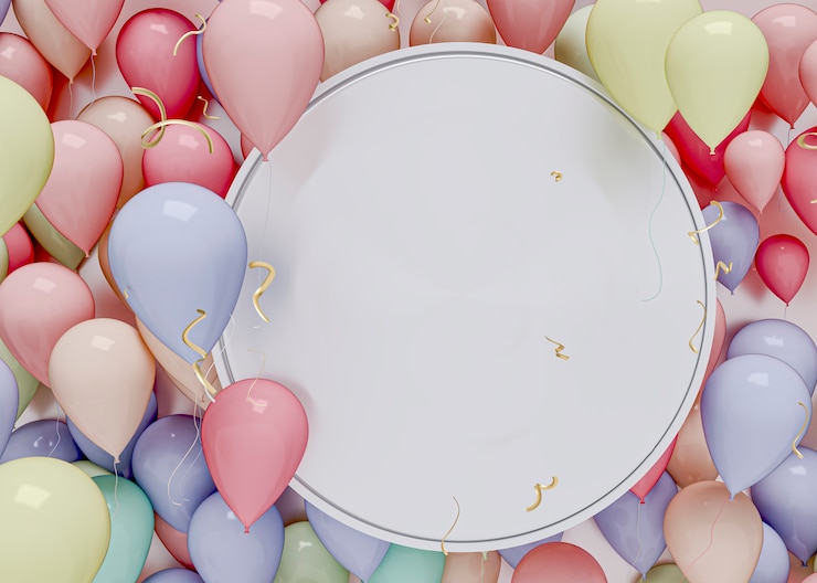 Bezpłatny plik Zdjęcie projekt renderowania balonów 3d