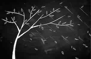 Bezpłatne zdjęcie proste drzewo szkic dekoracji tło