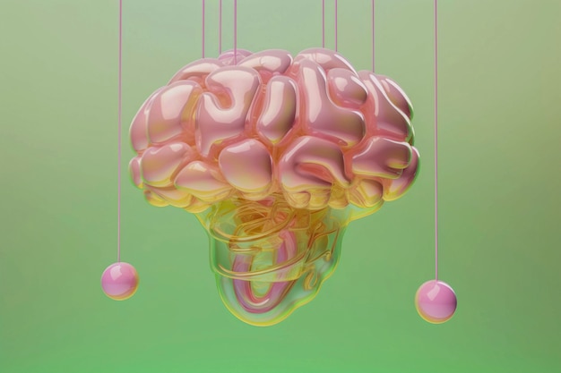 Bezpłatne zdjęcie przedstawienie ludzkiego mózgu lub intelektu