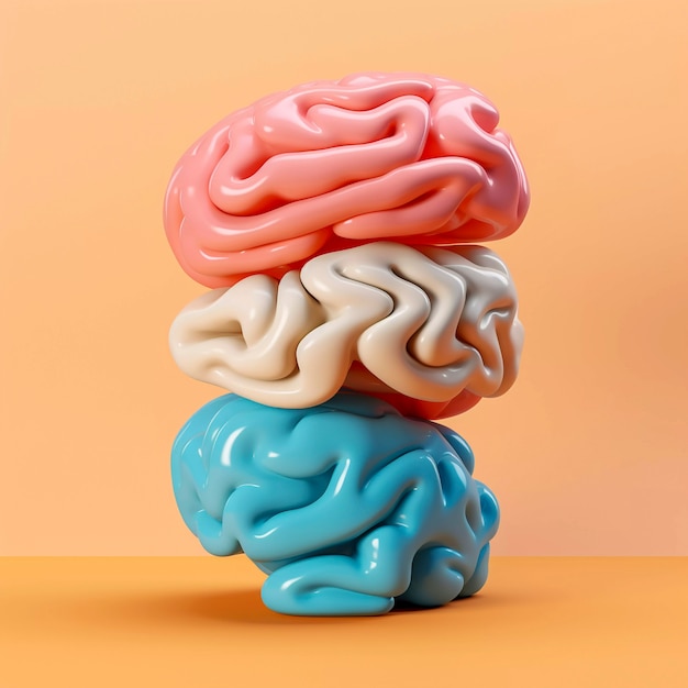 Bezpłatne zdjęcie przedstawienie ludzkiego mózgu lub intelektu