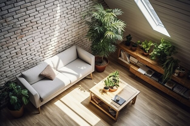 Przestrzeń wewnętrzna urządzona w stylu boho