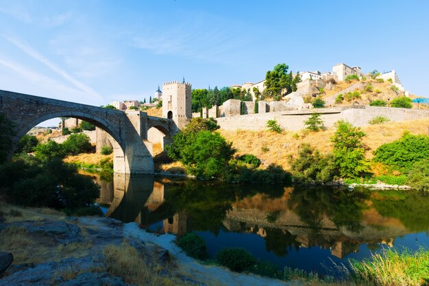 Puente z Alcantara. Toledo, Hiszpania