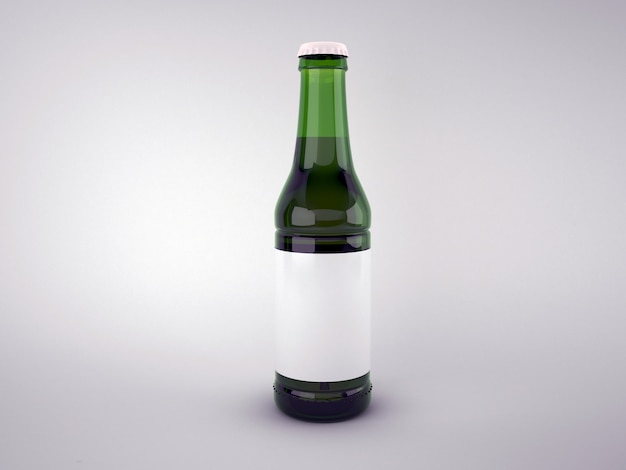Bezpłatne zdjęcie puste butelki piwa zielony