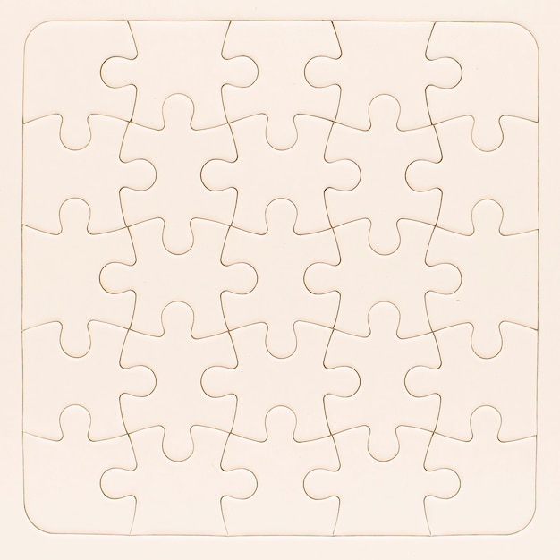 Bezpłatne zdjęcie puzzle makieta