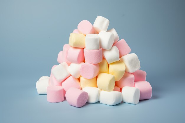 Pyszna kompozycja pianek marshmallow