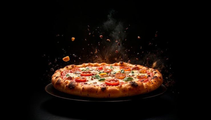 Bezpłatny plik Zdjęcie pyszna pizza w studiu.
