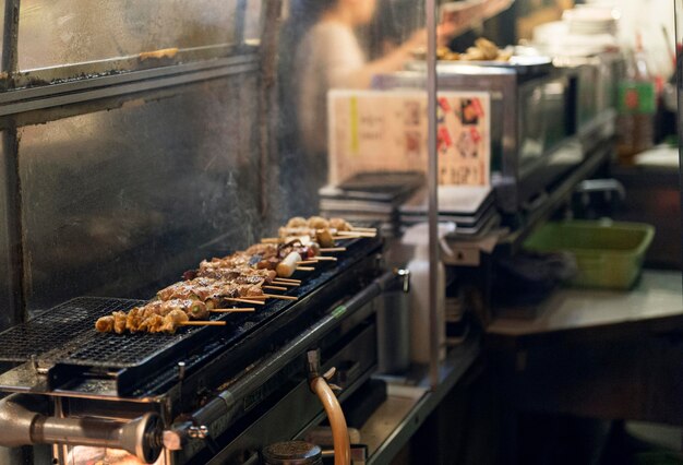 Pyszne japońskie jedzenie z grilla