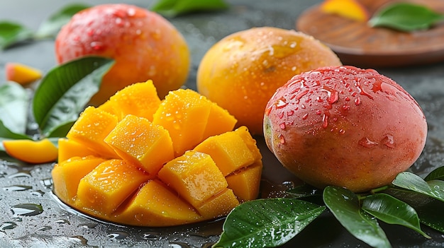 Bezpłatne zdjęcie pyszne mango, martwa natura.