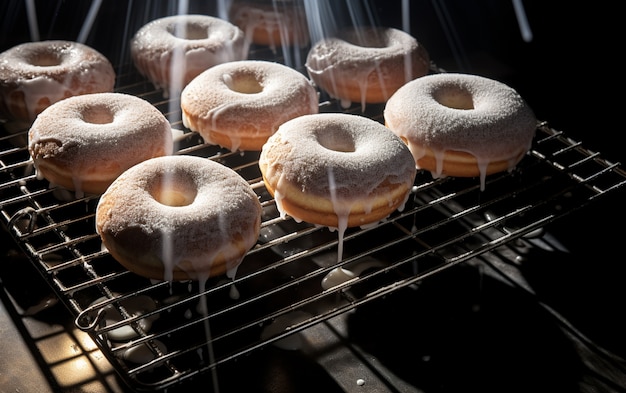 Pyszne pączki ai generowane