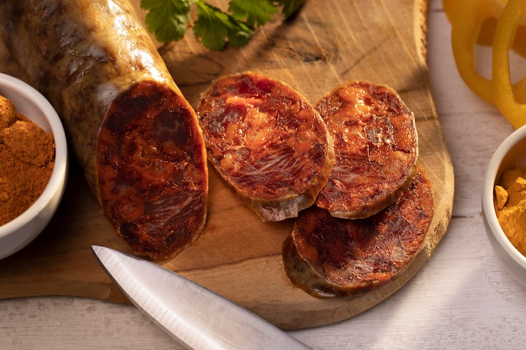 Bezpłatny plik Zdjęcie pyszny, tradycyjny asortyment chorizo