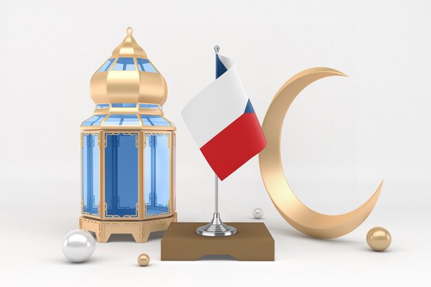 Bezpłatne zdjęcie ramadan czechy w białym tle