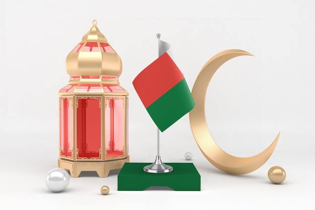 Ramadan Madagaskar W Białym Tle